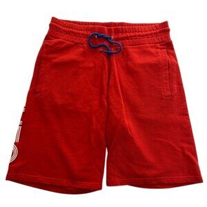 Kenzo Paris Cotton Athletic Shorts in Red